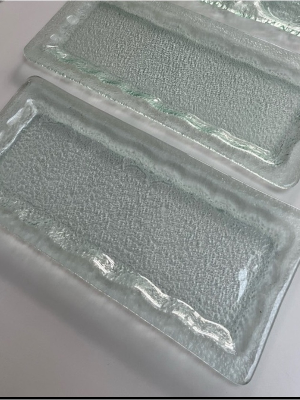 izabel lam new york textured glass serving platters